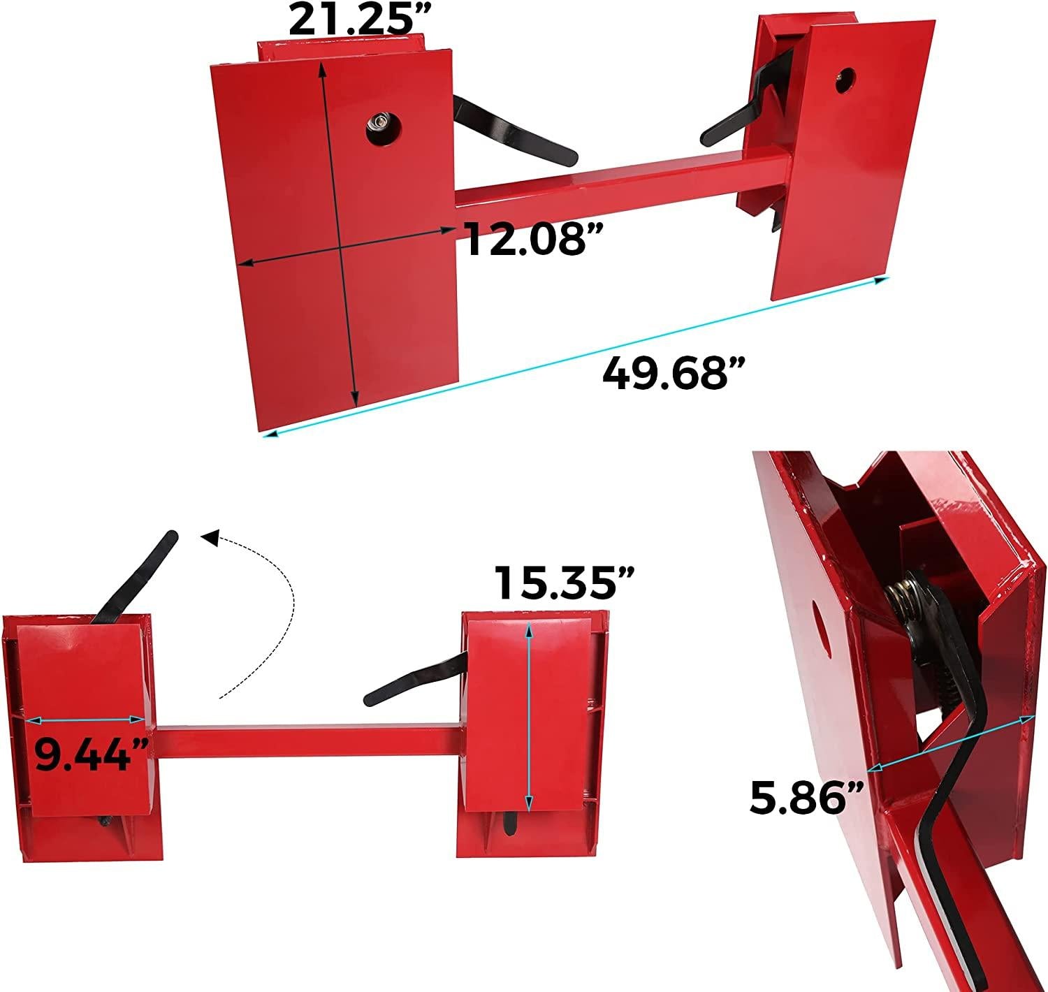 Universal Skid Steer  Tach Conversion Adapter Mount Plate Bobtach Attach Adapter
