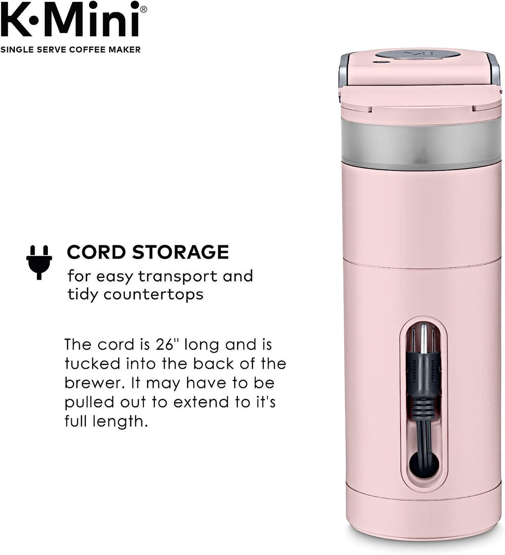 Keurig K-Mini Single Serve K-Cup Pod Coffee Maker, Dusty Rose