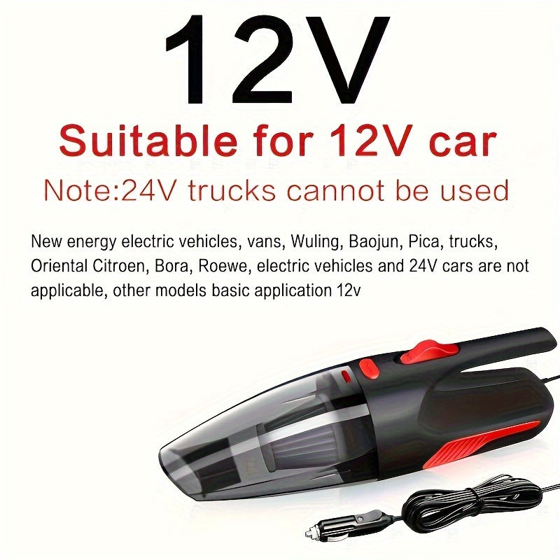 Powerful Mini Car Vacuum Cleaner - Get Rid Of Dust &amp; Keep Your Car Interior Clean!