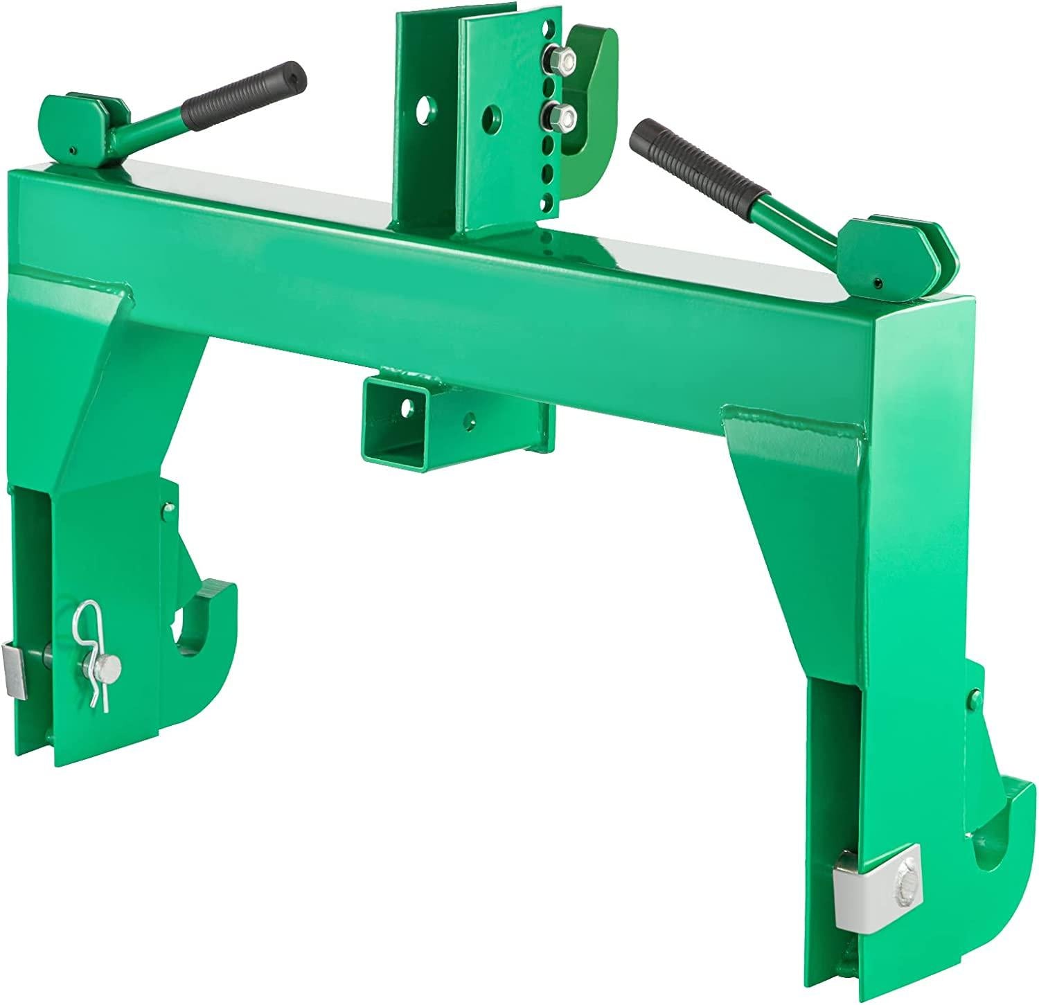 3-Point  Hitch, 3000 LBS Lifting Capacity Tractor  Hitch, 27.5" Between Lower Arms Attachments  Hitch, No Welding & 5 Level Adjustable Bolt, Adaptation to Category 1 & 2 Tractors