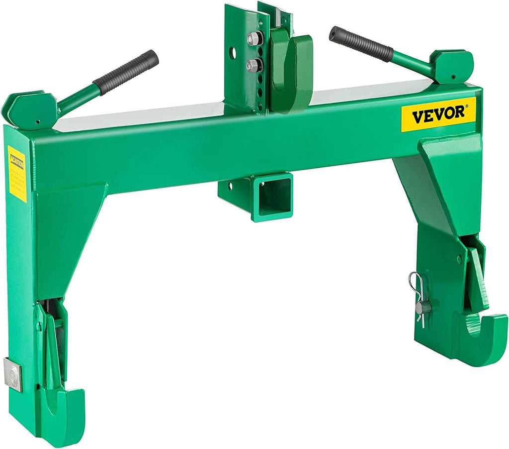 3-Point  Hitch, 3000 LBS Lifting Capacity Tractor  Hitch, 27.5" Between Lower Arms Attachments  Hitch, No Welding & 5 Level Adjustable Bolt, Adaptation to Category 1 & 2 Tractors