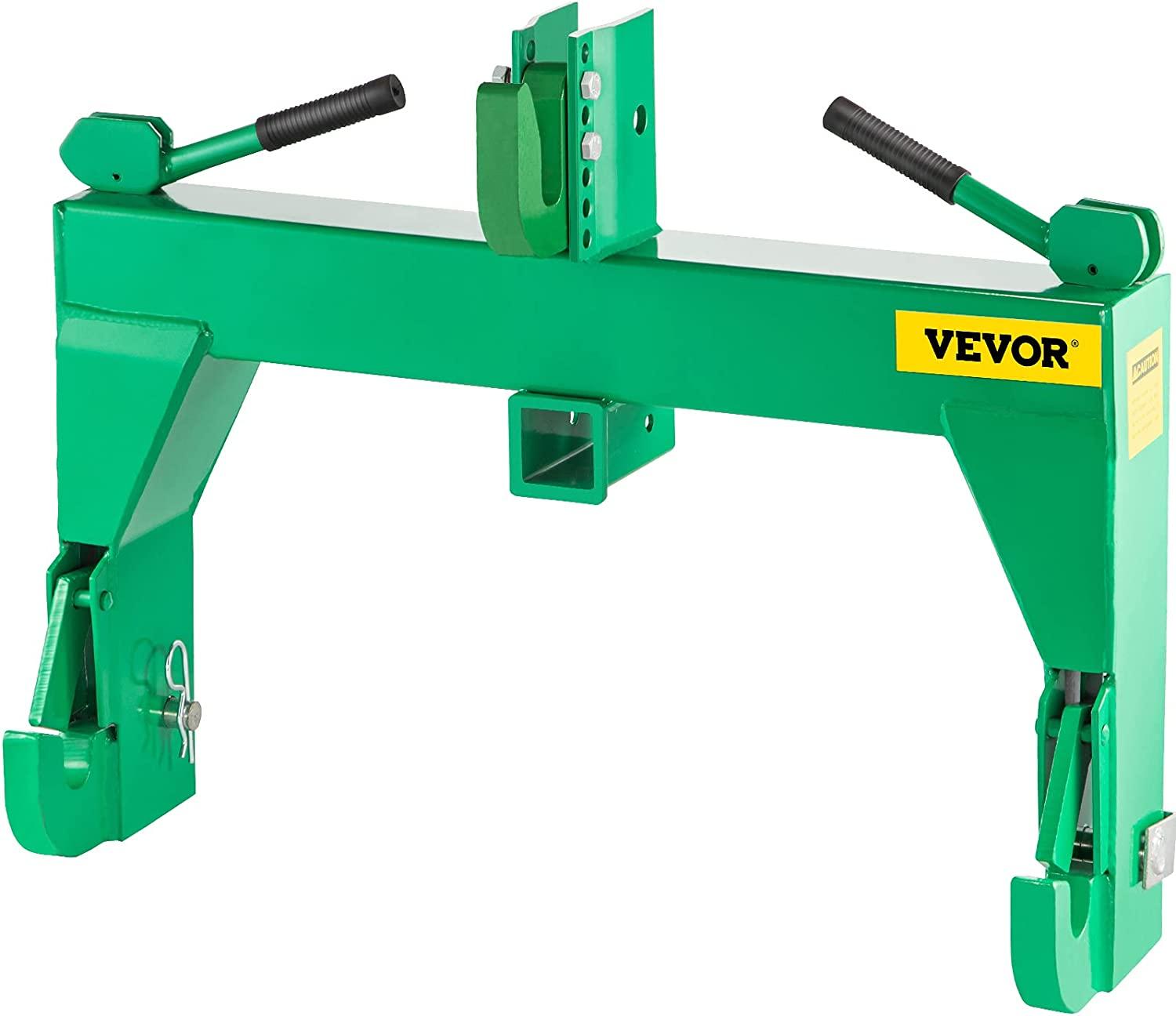 3-Point  Hitch, 3000 LBS Lifting Capacity Tractor  Hitch, 27.5" Between Lower Arms Attachments  Hitch, No Welding & 5 Level Adjustable Bolt, Adaptation to Category 1 & 2 Tractors