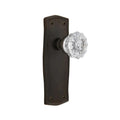 Prairie Plate 2-3/4 in. Backset Oil-Rubbed Bronze PassaHall/Closet Crystal Glass Door Knob