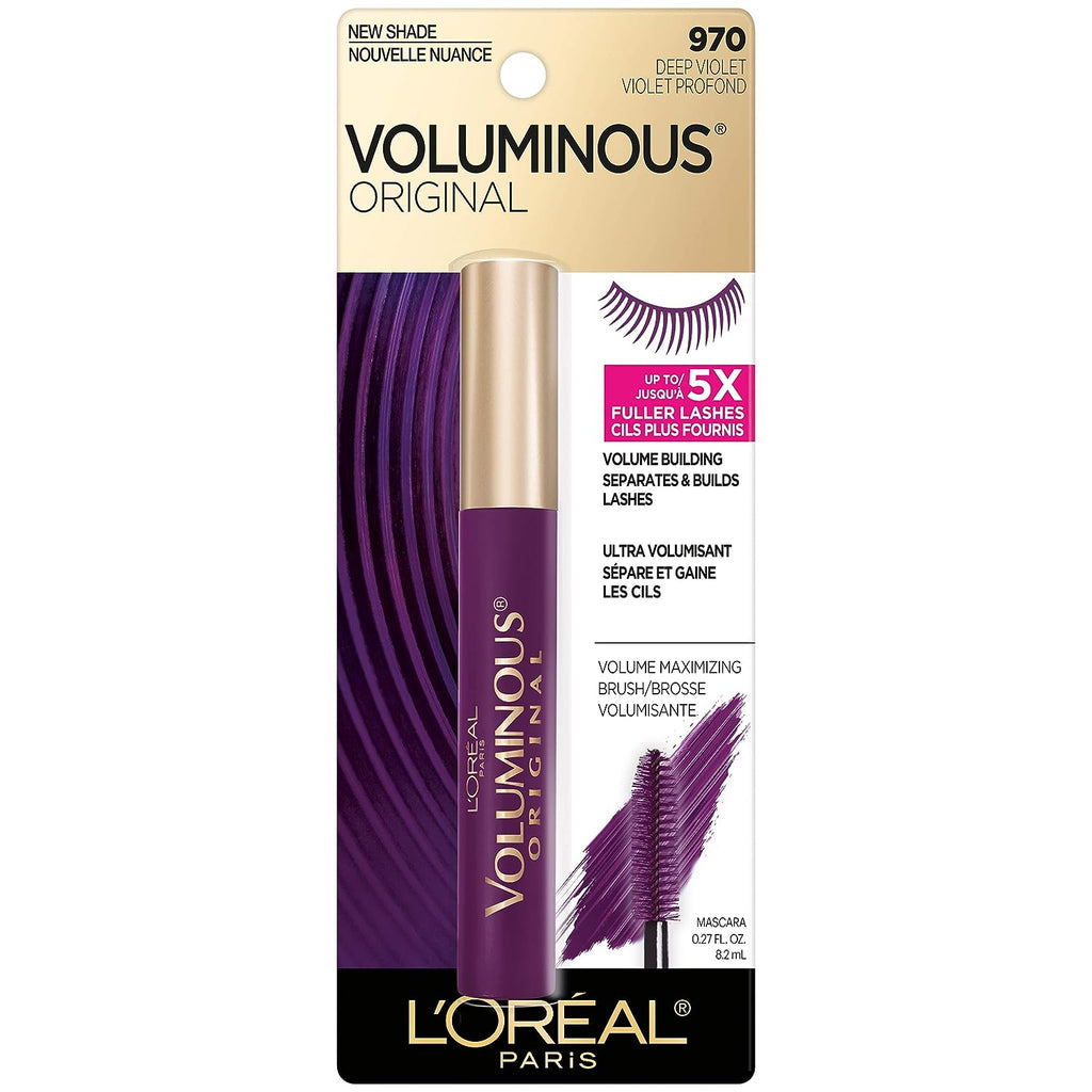 L’Oréal Paris Makeup Voluminous Original Volume Building Mascara, Deep Violet, 0.26 Fl Oz