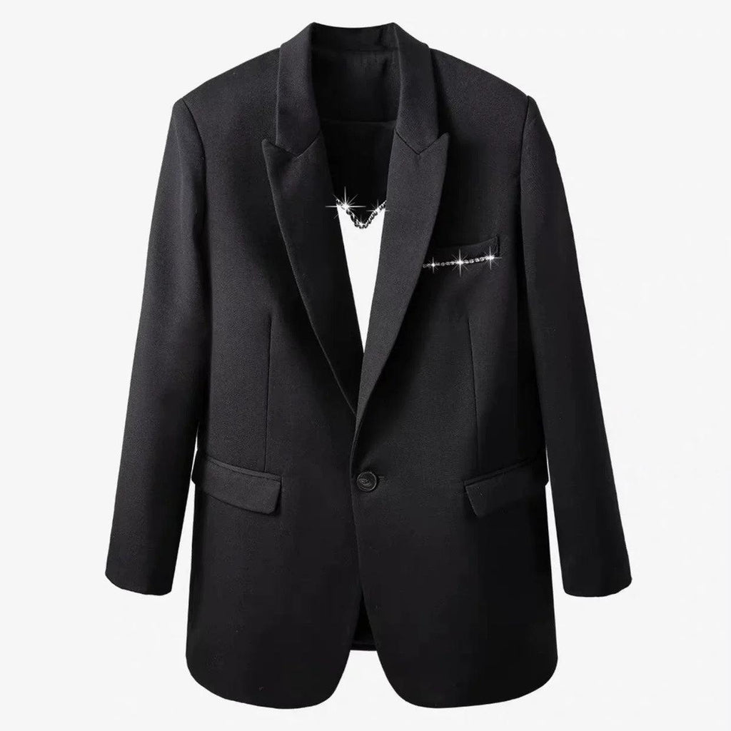 back heart black coat
