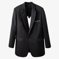 back heart black coat