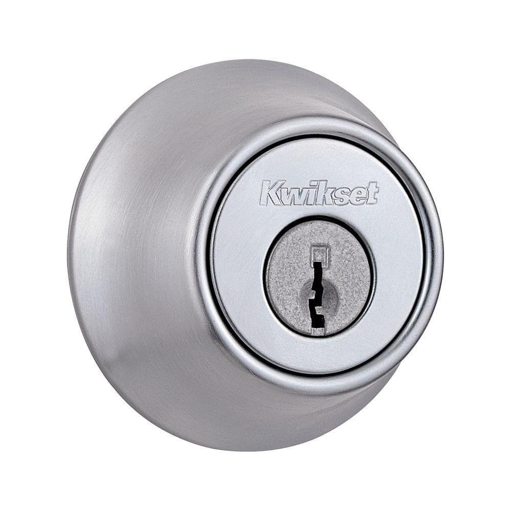 660 Series Satin Chrome Single Cylinder Deadbolt
