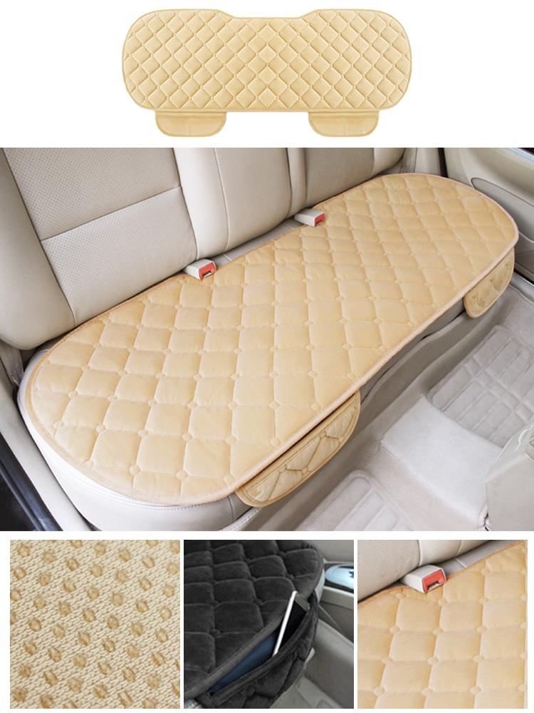Car Back Seat Cover Plush Material Rear Back Row Protector Mat, Auto Chair Cushion Accessories, Car Back Row Seat Cushion
