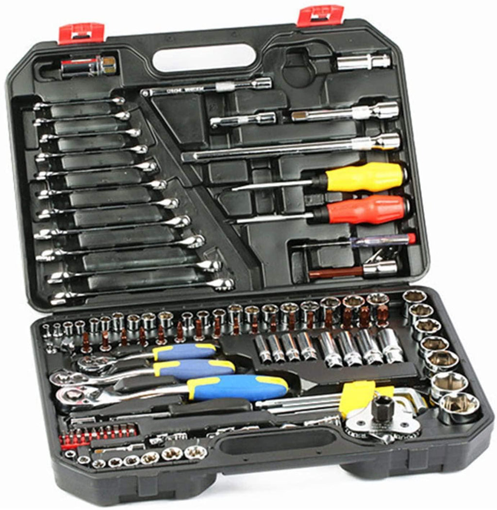 kengbi Exquisite WorkmanLong Service Life 121 pcs Tool Set Hand Tools for Car Repair Ratchet Spanner Wrench Socket Set Professional Car Repair Tool Kits (Color : 121 pcs Sets)