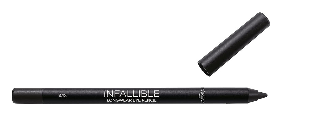 L’Oréal Paris Voluminous Original Volume Building Mascara and Infallible Eyeliner, Builds eye lashes up to 5X natural thickness, Smudge Free, Clump Free, Black, 1 kit