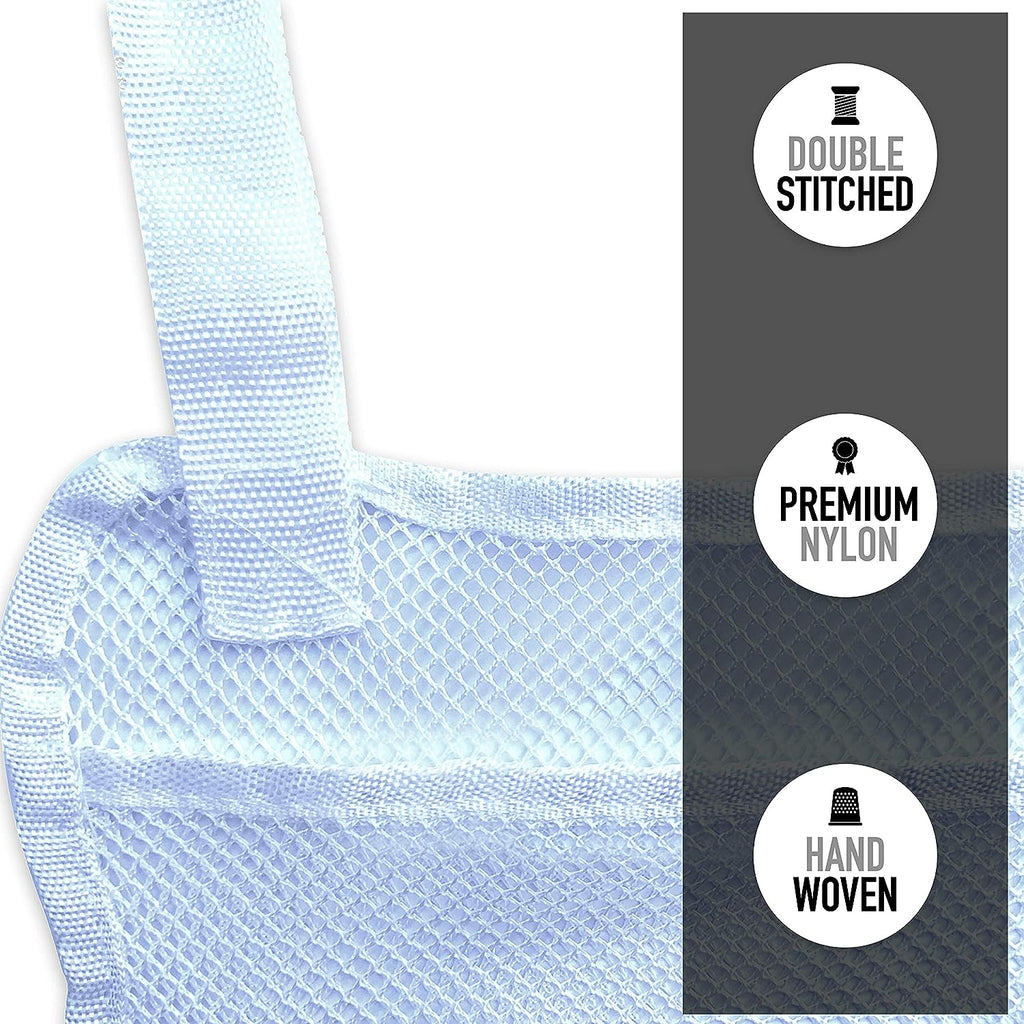 Cruise On Large Mesh Over Door Hanging Organizer 15 Pocket White Cabin Organization Shoe Holder &amp; Cruise Essentials Storage