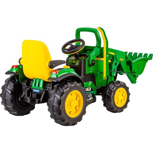 Peg PeJohn Deere Ground Loader 12-Volt Battery-Powered Ride-On
