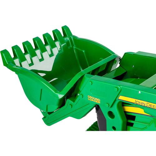 Peg PeJohn Deere Ground Loader 12-Volt Battery-Powered Ride-On