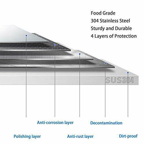 Outdoor Kitchen Door (35" W x 24" H), 304 Brushed  Steel BBQ A