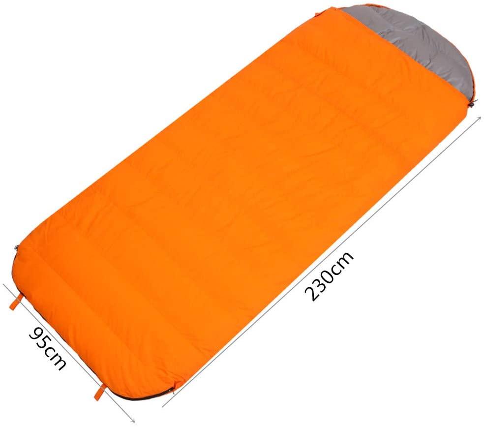 TSQ Outdoor Down Sleeping Bag, Widened and Lengthened, Waterproof and Cold-Proof Fabric, can be expanded into Quilt, Camping Travel Supplies.