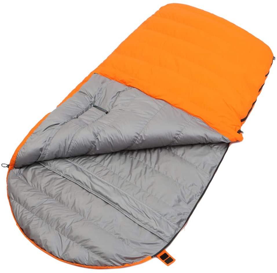 TSQ Outdoor Down Sleeping Bag, Widened and Lengthened, Waterproof and Cold-Proof Fabric, can be expanded into Quilt, Camping Travel Supplies.