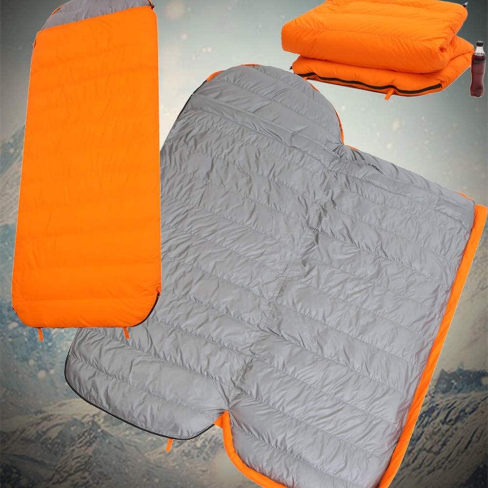 TSQ Outdoor Down Sleeping Bag, Widened and Lengthened, Waterproof and Cold-Proof Fabric, can be expanded into Quilt, Camping Travel Supplies.