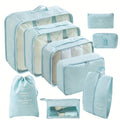 9 Set PacCubes, Lightweight Travel LuggaOrganizer With Shoe Bag, Toiletry Bag &amp; Laundry Bag