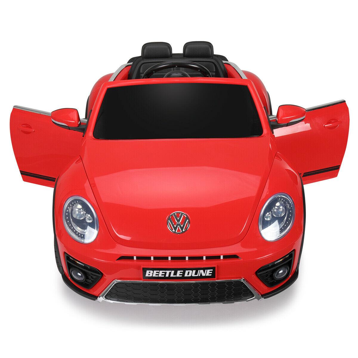 Hommoo Kids Ride on Car, 12V Beetle Electric Kids Ride On Cars Motorized Vehicles for Girls, Toy Gift for Children Child Boys