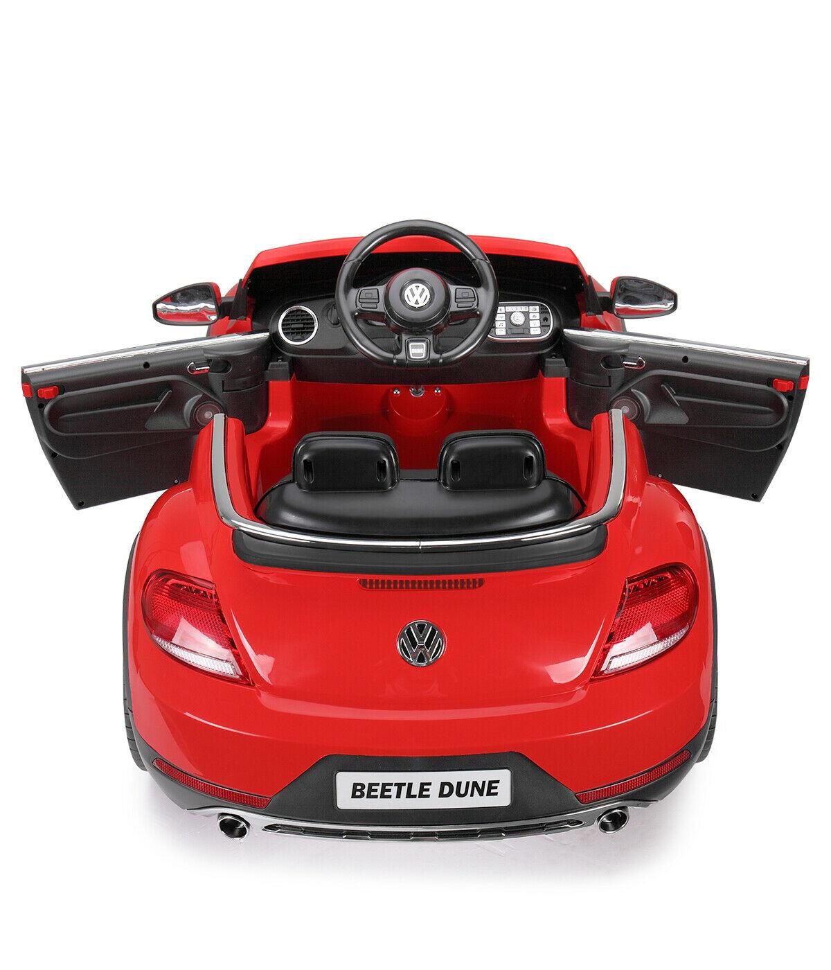 Hommoo Kids Ride on Car, 12V Beetle Electric Kids Ride On Cars Motorized Vehicles for Girls, Toy Gift for Children Child Boys