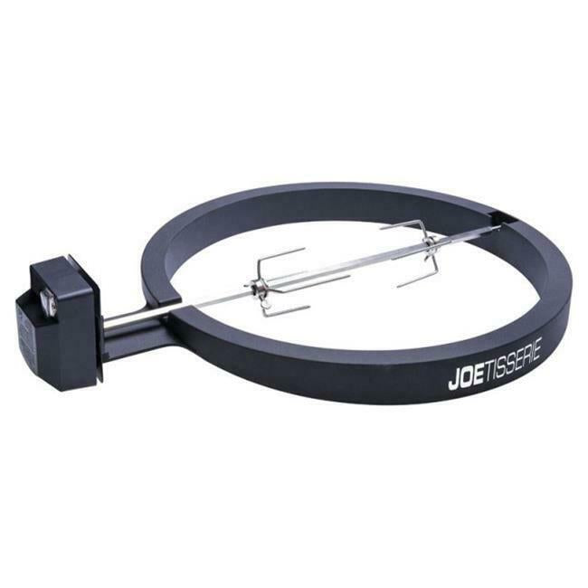 KJ-TISSERIENA Powder Coated Aluminum Rotisserie Kit Black - 18 in.