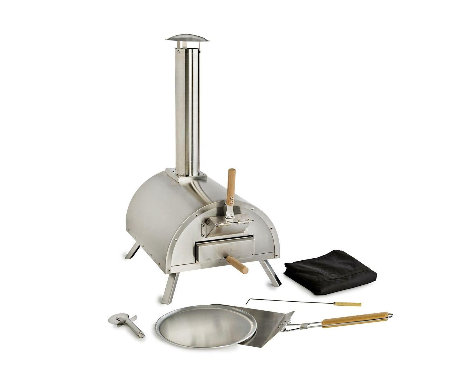 Portable with Charcoal Fired Pizza Oven with CooKit