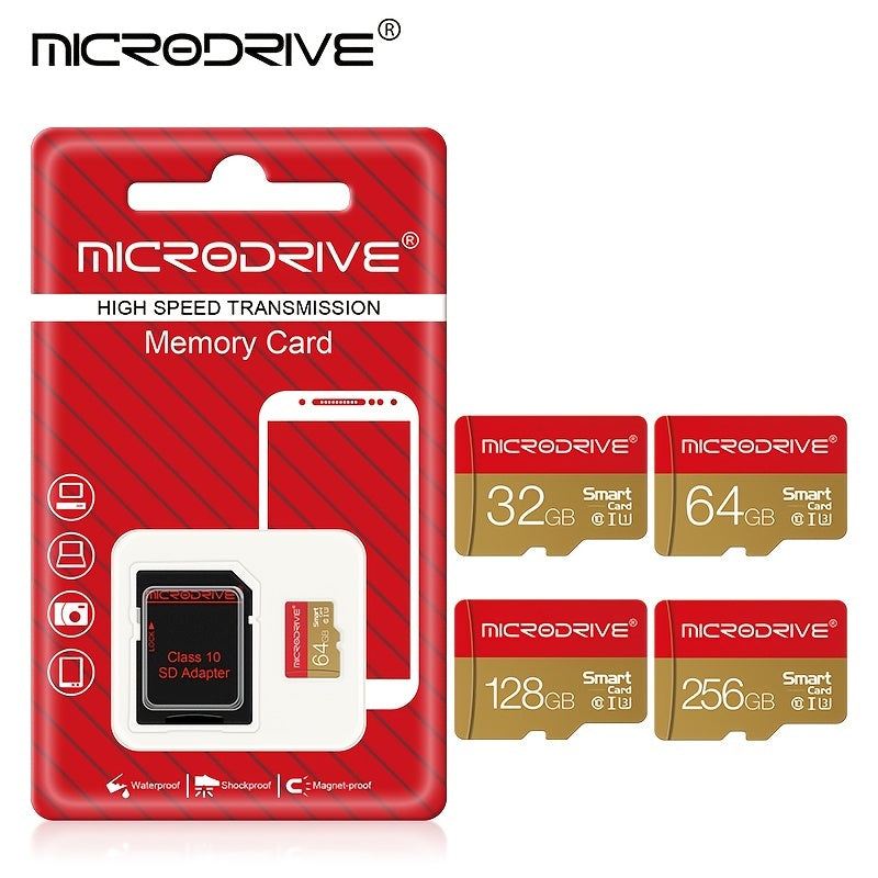 Memory Card 32GB 64GB 128GB 256GB U3 Mini SD Card Class 10 TF Flash Card Micro Tf SD Cards Memory Card For Mobile Phone PC Earphone Speaker  HD Camera PSP SD Adapter