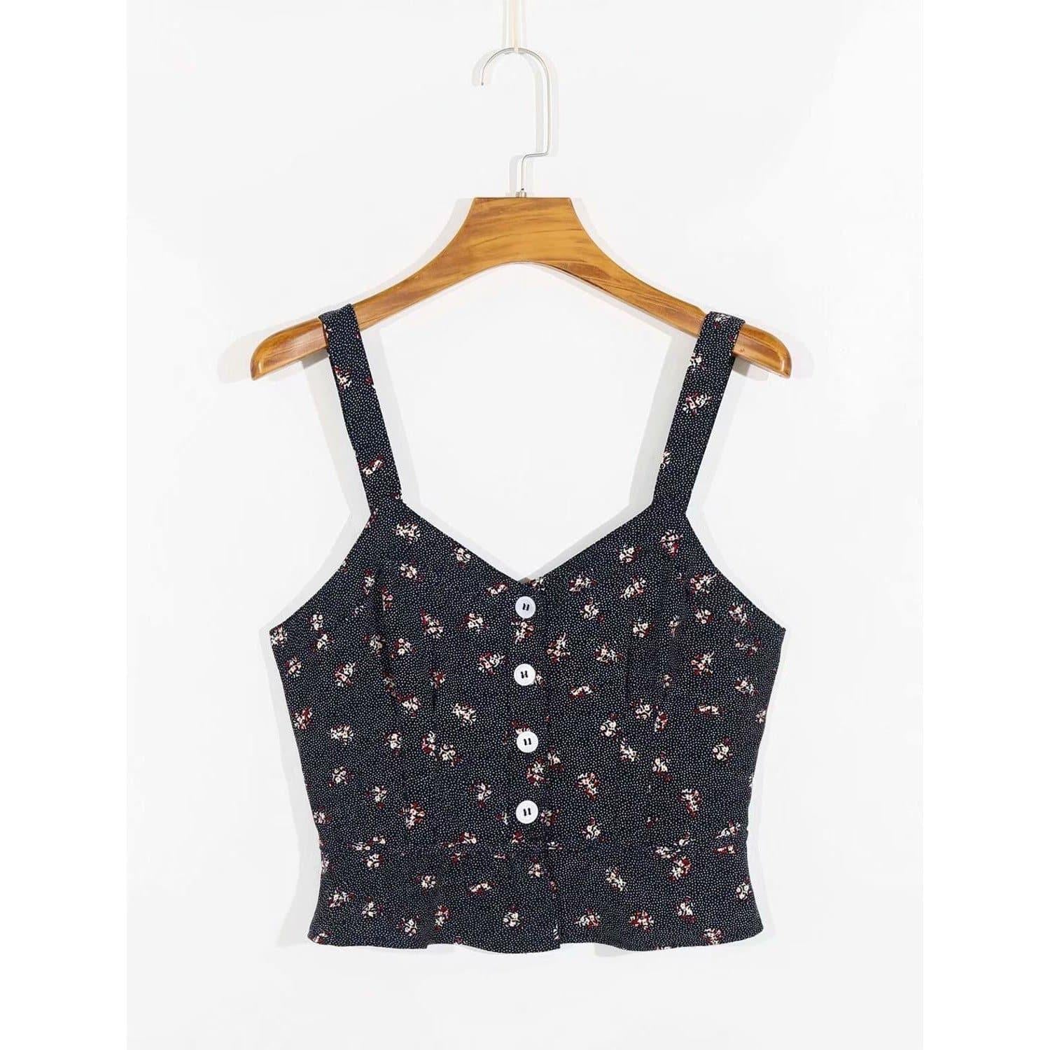floral crop top