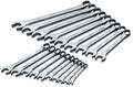 SK Professional Tools 86224 19-Piece 12-Point Metric Regular Combination Wrench Set - SuperKrome Finish, Set of 19 Chrome Wrenches Made in USA