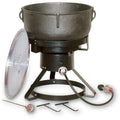 Kooker 17.5" Outdoor Propane Cooker with 10 Gallon Cast Iron Pot