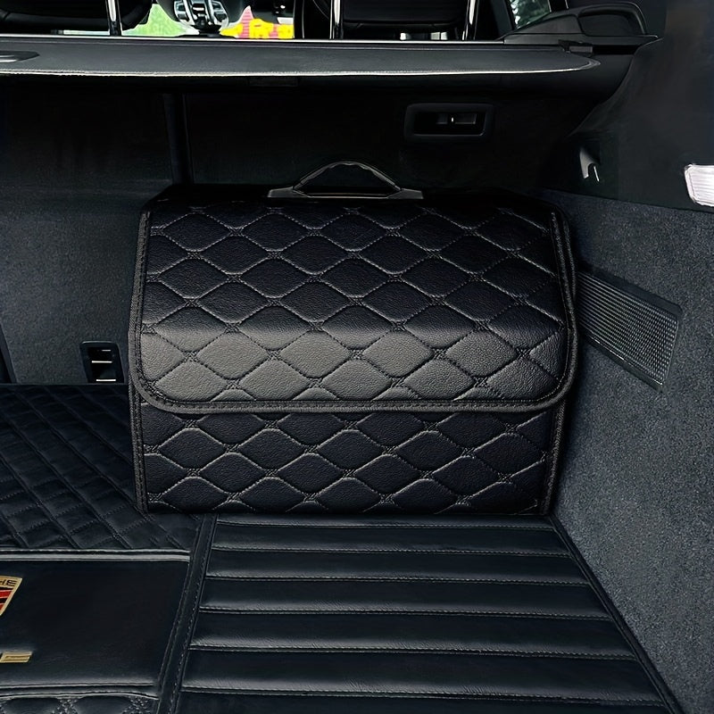 1pc Car Trunk Organizer StoraBox Collapsible Auto Cargo StoraContainer Toys Food StoraBag Car Stowing Automotive Accessories