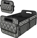 Deosk Car Trunk Organzier for suv,Car Organziers and Storage with 6 Big Pocket,Car Accessories for Women/Men 50L Waterproof Polyester Trunk Organzier for Car/SUV/Minivan/Truck（Medium, Stripe）