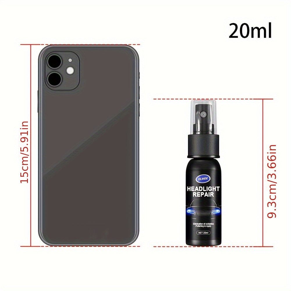 Car Headlight Polishing Agent, Scratch Remover Repair Fluid Headlight Renewal Polish And Maintenance Liquid Kit Auto Accessories