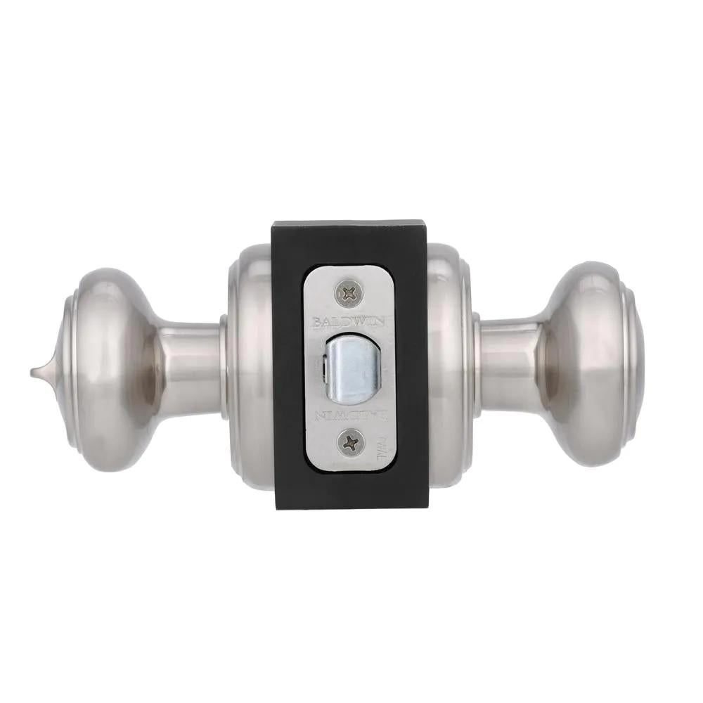 PrestiAlcott Satin Nickel Bed/Bath Door Knob (4-Pack)