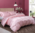 P Pothuiny Satin Duvet Cover Full/Queen, Single Soft Duvet Cover Only, Luxury Silky Like Blush Pink Duvet Cover 90" x 90" Sold Separately - Zipper Closure &amp; Corner Ties