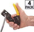 GOWOS (4 Pack) Platinum Tools Tele-Xg CAT6A/10Gig Crimp Tool