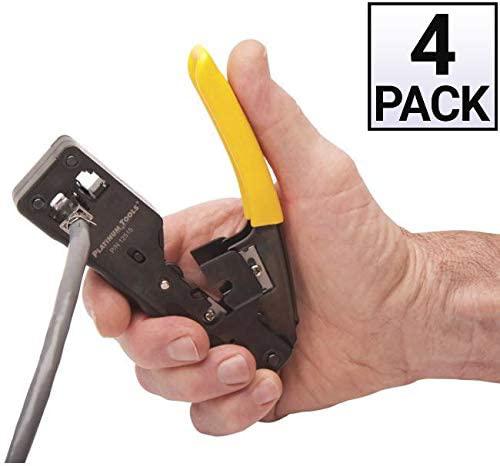 GOWOS (4 Pack) Platinum Tools Tele-Xg CAT6A/10Gig Crimp Tool
