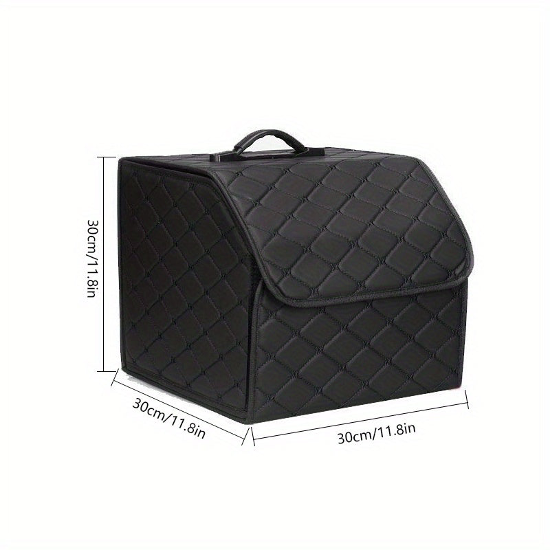 1pc Car Trunk Organizer StoraBox Collapsible Auto Cargo StoraContainer Toys Food StoraBag Car Stowing Automotive Accessories