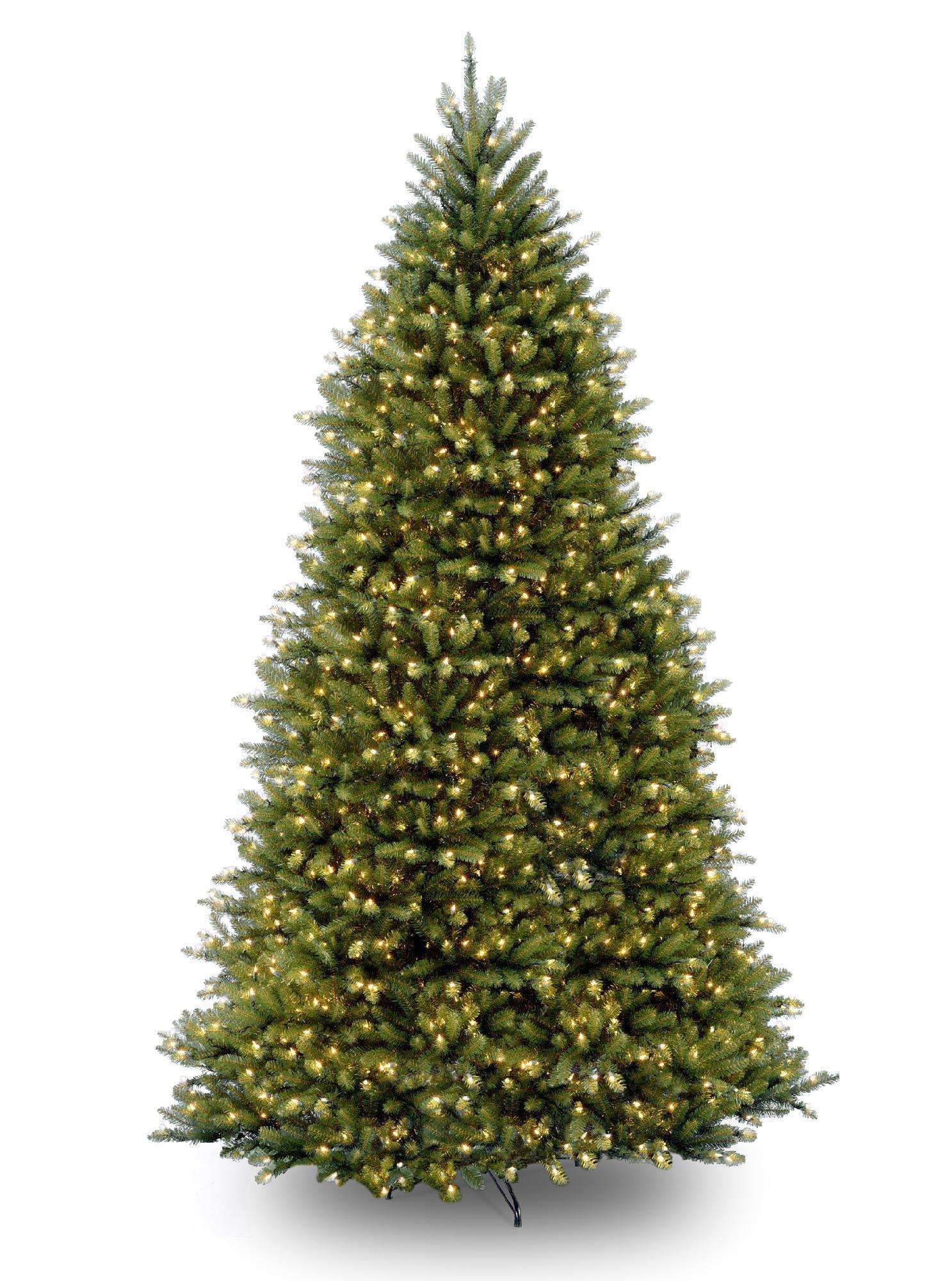 National Tree Company 10' Dunhill Fir Hinged Tree with 1200 Clear Lights