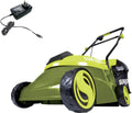 Sun Joe MJ401C 14-Inch 28-Volt Cordless Push Lawn Mower, w/10.6-Gallon Collection Bag, 3-Position Height Adjustment, Safety Key, 14 inches, Green