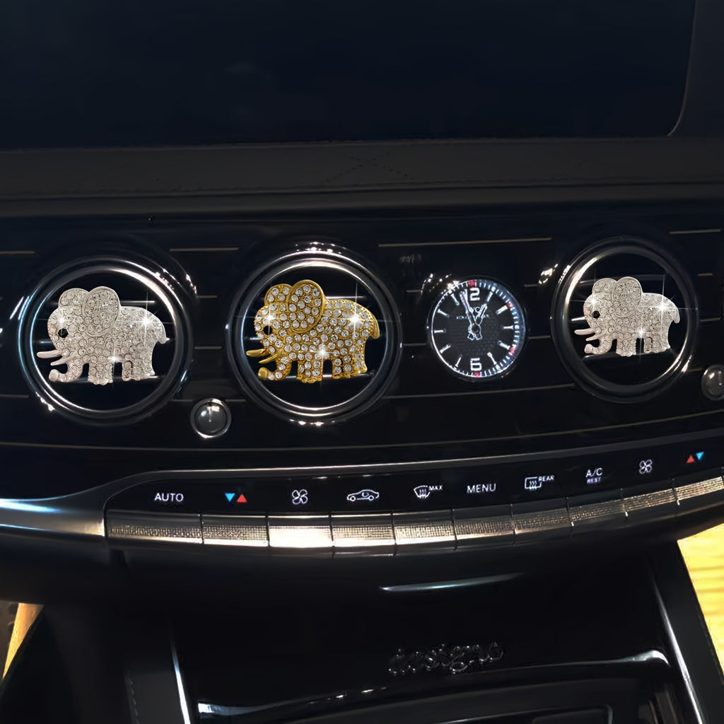 Elevate Your Car's Aroma With This Stylish Elephant Car Air Vent Perfume Clip