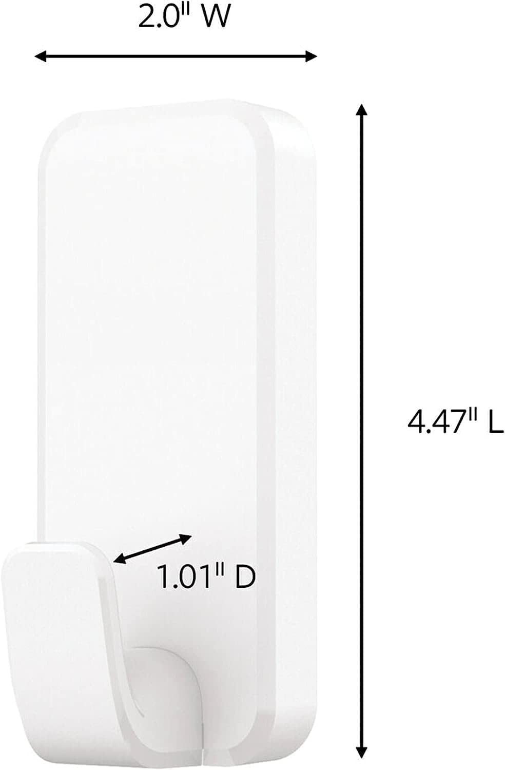 Command 10 Lb XL Heavyweight Wall Hook, White, Damage Free Decorating, 2 Command Hooks