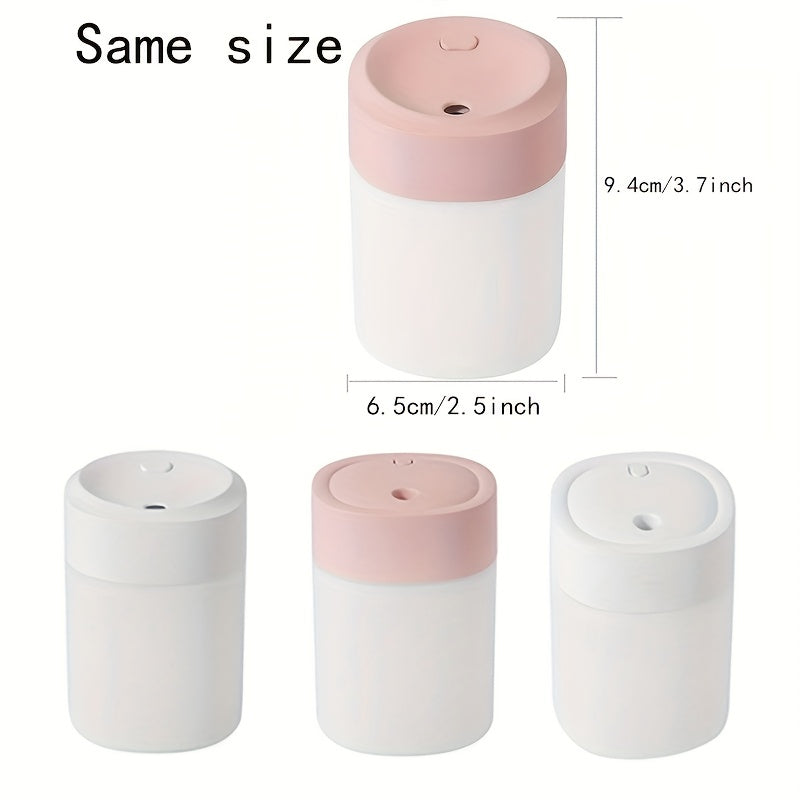 Portable Humidifiers 10.14oz,USB Desktop Humidifier, Cool Mist Quiet Aroma Diffuser, For Car, Office, Bedroom, Auto Shut Off, 2 Mist Modes Christmas Gift