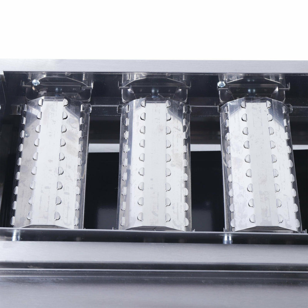 commercial 8 burners lpg gas bbq outdoor picnic barbecue cooker  steel