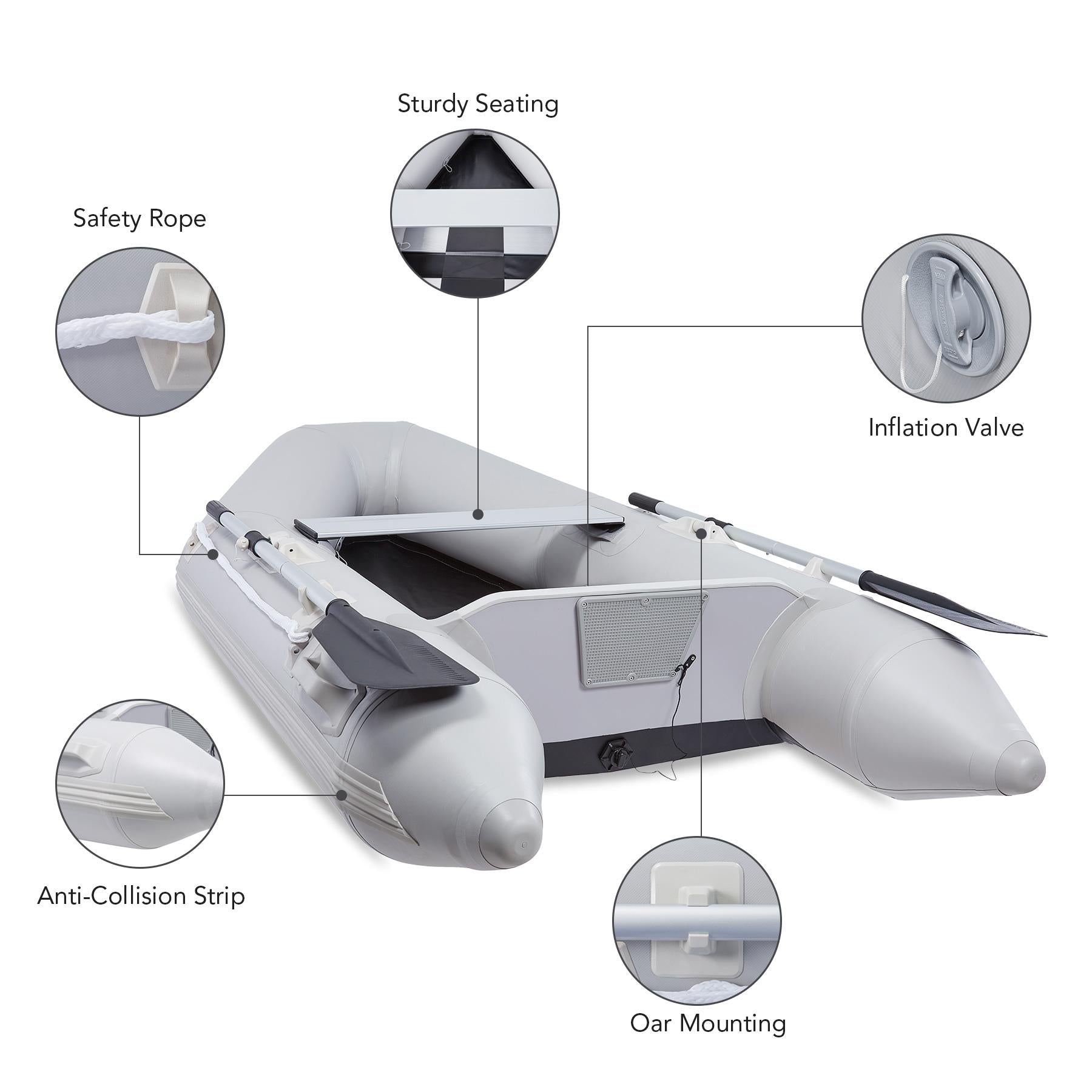 Preenex PVC 7.5ft Raft for Adults on Rivers Lakes More Portable Inflatable Boat
