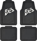 CAR PASSHeavy Duty Rubber Floor Mats Cow Print Car Mats 4-Piece Car Mat Set - Universal Waterproof Floor Mats for Car SUV Truck, Durable All-Weather Mats