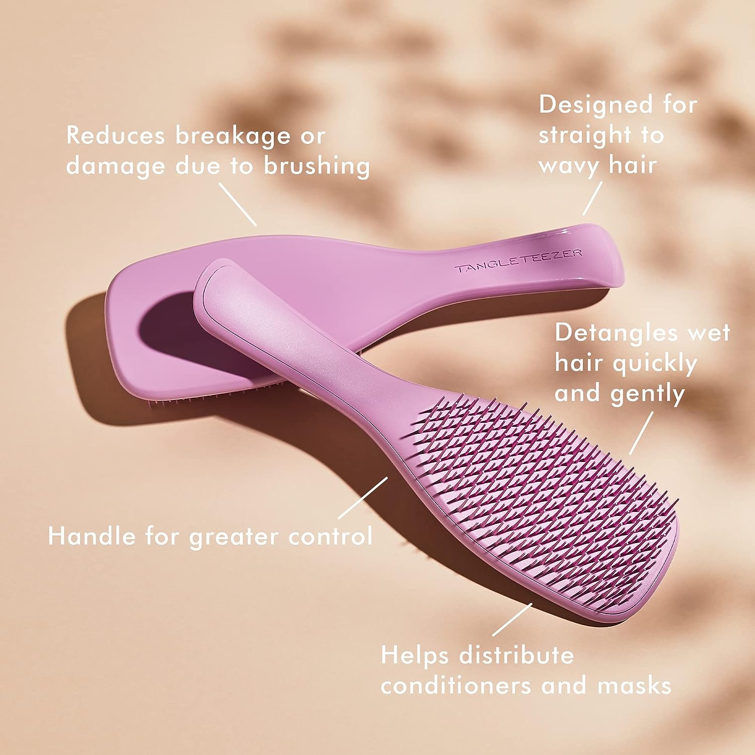 Tangle Teezer The Ultimate Detangling Brush, Dry and Wet Hair Brush Detangler for All Hair Types, Rosebud