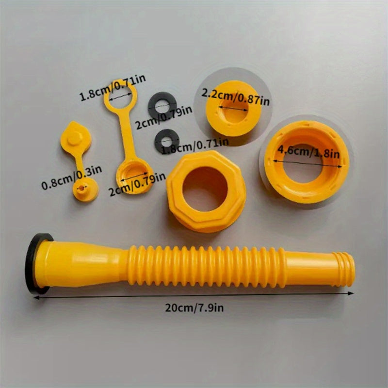 Gas Can Spout, Gas Can Nozzle Suitable For Most 1/2/5/10 Gal Oil Cans. Durable The Thickened Oil Gas Can Cap And Thickened Gasket
