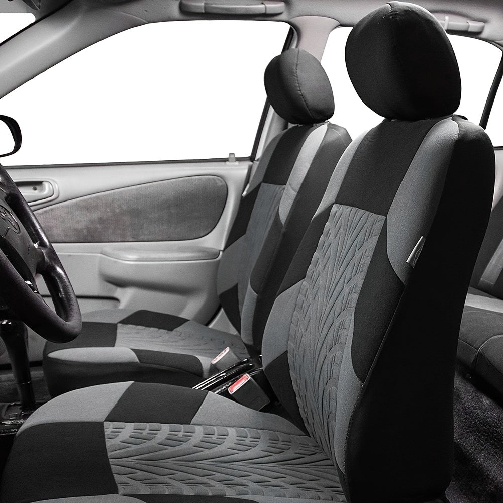 5 Seats Car Seat Covers, Breathable Polyester Split Automotive Front Rear Seat Cushion Covers, Vehicle Seat Protectors Universal For Cars, Trucks, SUV