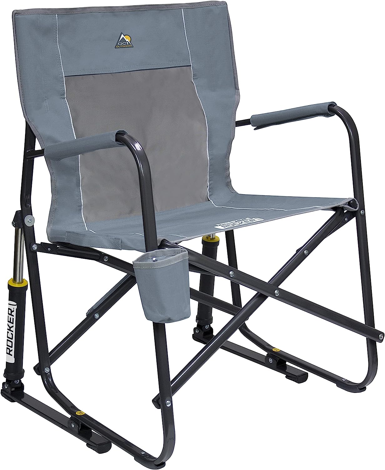 GCI Outdoor Freestyle Rocker Portable Rocking Chair &amp; Outdoor Camping Chair, Mercury
